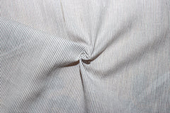 White & Dark Grey Pin Stripe Cotton Fabric