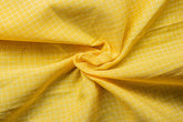 Golden Yellow Formal Mini Check Cotton Fabric