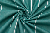 Mint Green & White Millmade Stripe Cotton Fabric