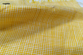 Yellow Mini Houndstooth Cotton Fabric