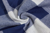 Royal Blue & White Tom Tom Reversible Double Cloth Fabric