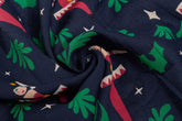 Navy Viscose Modal Doll Print
