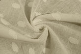 Natural Grey Small Coin Dobby Jacquard Cotton Fabric