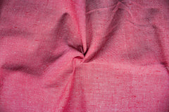 Red Neps Chambray Cotton Linen Fabric