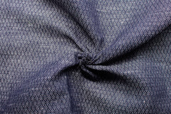 Indigo Jacquard Cotton Denim Linen Fabric
