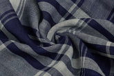 Indigo Blue Reversible Double Cloth