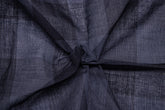 Black & Grey Voile Tom Tom Check Cotton Fabric