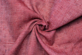 Maroon Fil-A-Fil Print Reversible Double Cloth Fabric