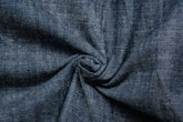 Indigo Blue Slub Denim Chambray Cotton Lycra Fabric