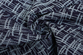 Charcoal Cotton Denim Jacquard Lycra
