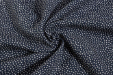Grey & Cream Dot Print Viscose Rayon Fabric