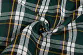 Green Tartan Check Suiting Fabric