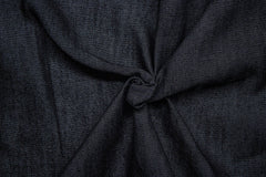 Charcoal Silky Denim Plain Cotton Fabric
