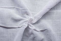 60S White Jute Flex Plain Cotton Linen Fabric