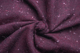 Maroon Yarn Dyed Brushed Twill Neps Cotton Fabric