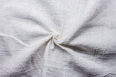 White Cotton Plain Lee Canvas Fabric