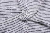 White & Black Horizontal Pin Stripe Cotton Fabric