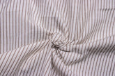 Beige & Brown Stripe Seersucker Cotton Lycra Fabric