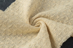 Natural Dobby Honeycomb Cotton Fabric