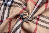 Beige Cotton Recycled Burberry Twill Check