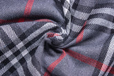 Grey Recycled Burberry Twill Check Cotton Fabric