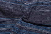 Heavy Grey Stripe Herringbone Cotton Fabric