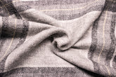 Grey Melange Twill Check Cotton Fabric