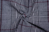 Black Tarton Check With Maroon Highlight (Recycled)