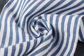 Royal Blue Cotton Pin Stripe