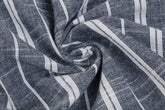 Navy Stripe Chambray Cotton Chambray Fabric