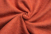 Burnt Orange Cotton Brushed Plain Flannel Fabric