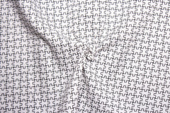 Black & White Geometric Cambric Print Cotton Fabric