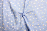 Blue Small Floral Cambric Print Cotton Fabric