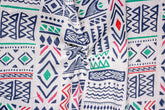 Multicolour Aztec Cambric Print Cotton Fabric