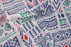 Multicolour Aztec Cambric Print Cotton Fabric