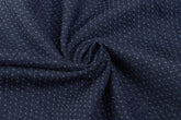 Indigo Blue Chambray Dot Jacquard