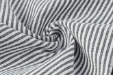Black & White Recycled Stripe Cotton Fabric