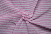 Pink & White Millmade Pin Stripe Cotton Fabric