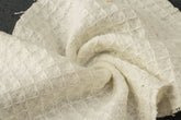 White Dobby Waffle Cotton Fabric