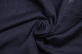 Black Plain Double Cloth Muslin Fabric