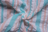 Cotton Multicolour Stripe Seersucker Cotton Mul Fabric