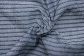 Indigo Denim Dobby Stripe2 Cotton Fabric