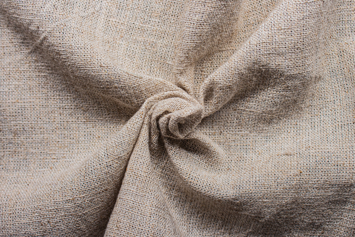 Flex 3 Plain Natural Cotton Jute Linen Fabric