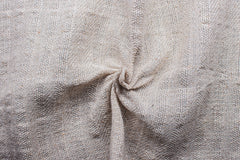 Natural with Sheer Effect Dobby Stripe Cotton Linen Fabric