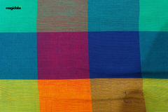 Multicolour Cotton Madras Checks Fabric