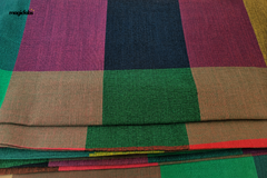 Multicolour Cotton Madras Checks Fabric