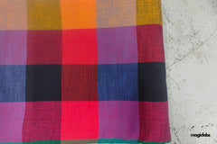 Multicolour Cotton Madras Checks Fabric 2