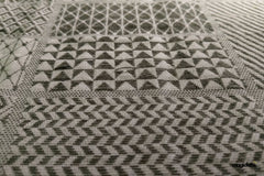 Green Cotton Woven Patchwork Tribal Jacquard Fabric