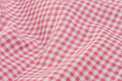 White & Pink Gingham Check