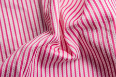 Pink & White Satin Dobby Lycra Stripe